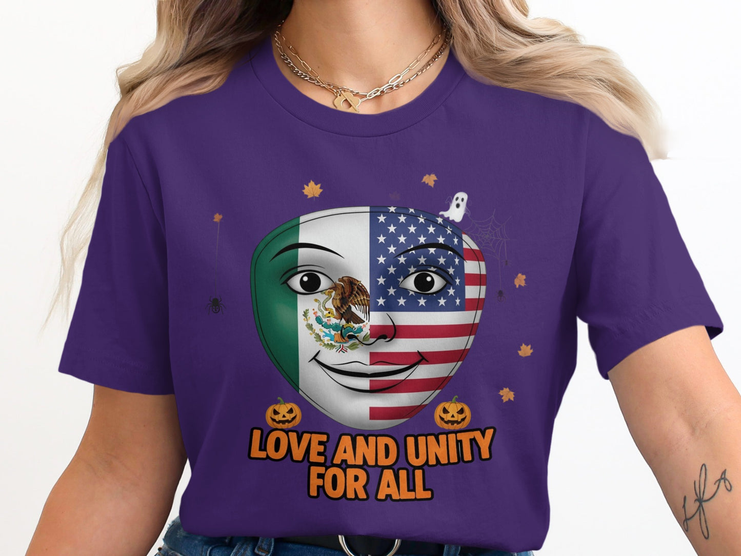 Love and Unity for All Graphic Tee Shirt product type