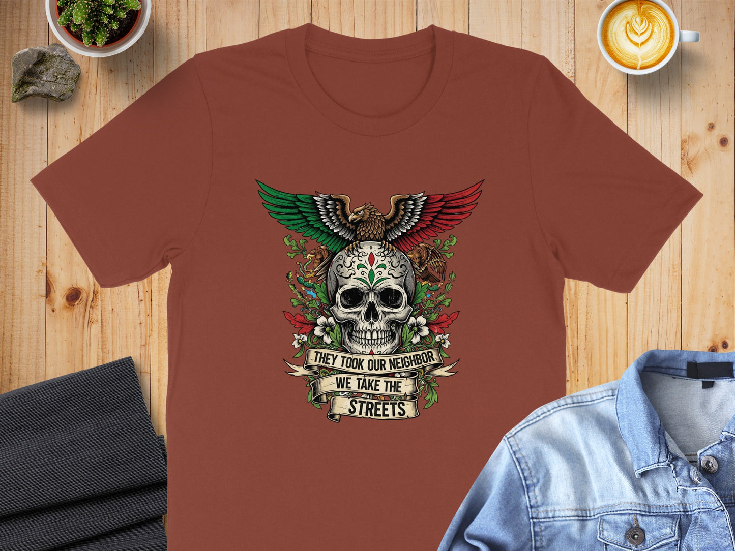 They Took Our Neighbor Skull Graphic T-Shirt product