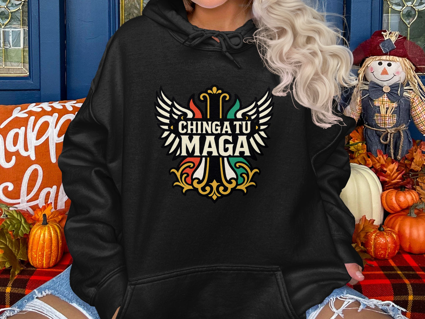 Chinga Tu Maga Graphic Hoodie Trendy Sweatshirt product