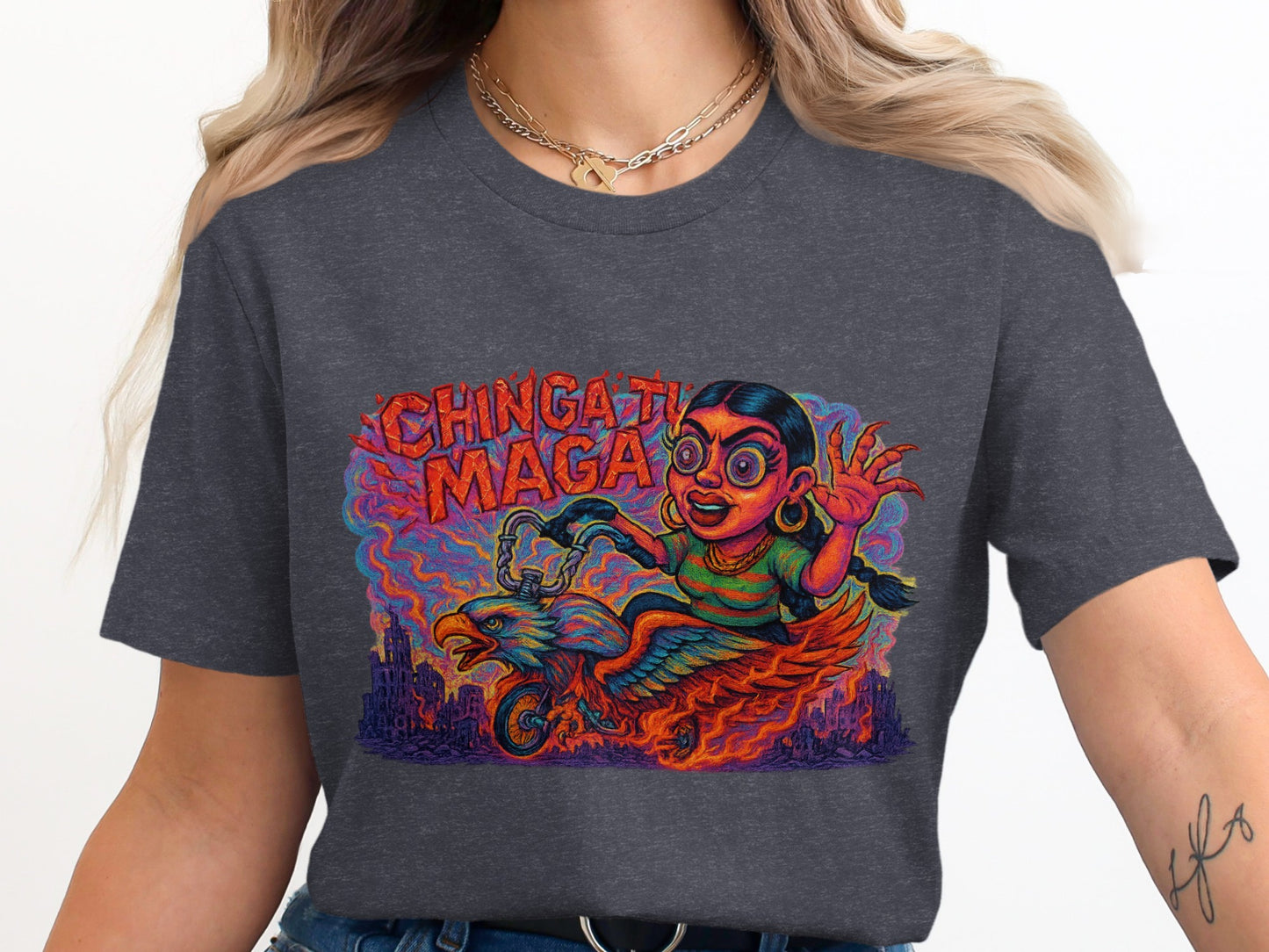 Chingaty Maga Graphic Art Tee featuring Unique Character product