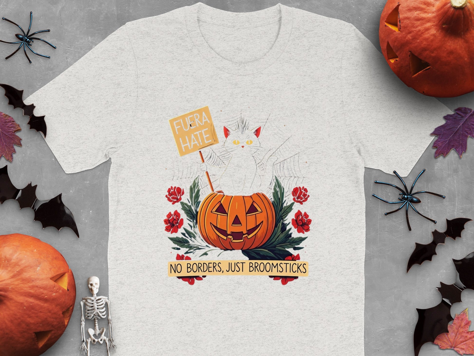 No Borders Just Broomsticks Halloween T-Shirt product