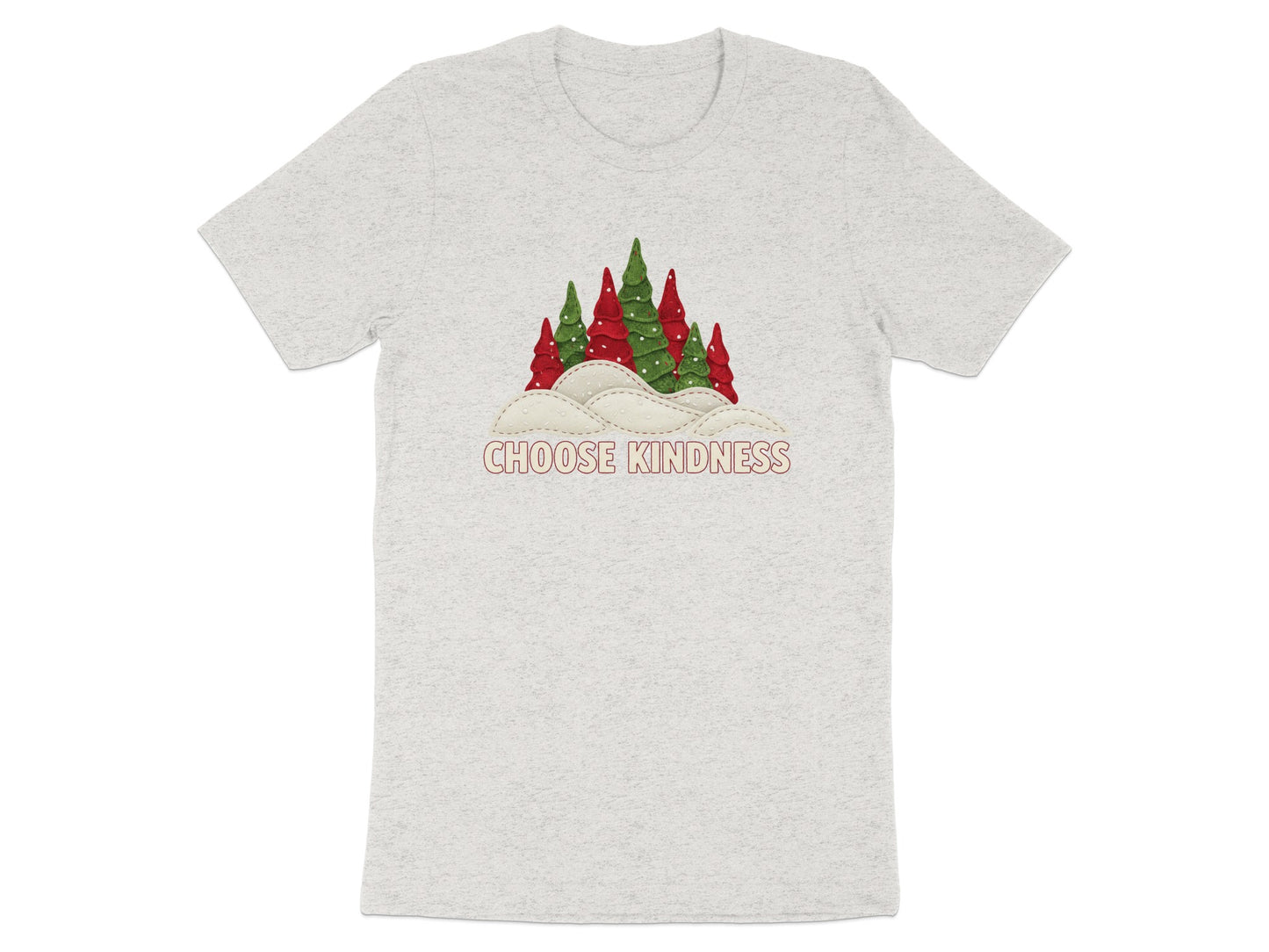 Choose Kindness Christmas Forest Graphic T-shirt