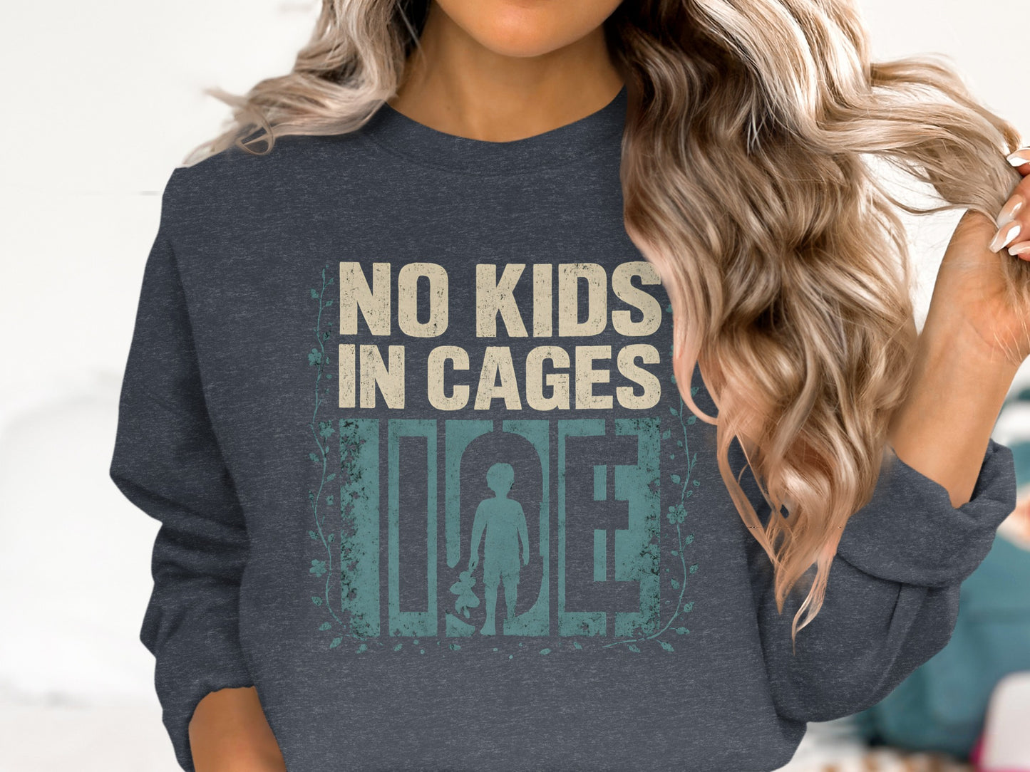 No Kids In Cages Statement Sweatshirt product