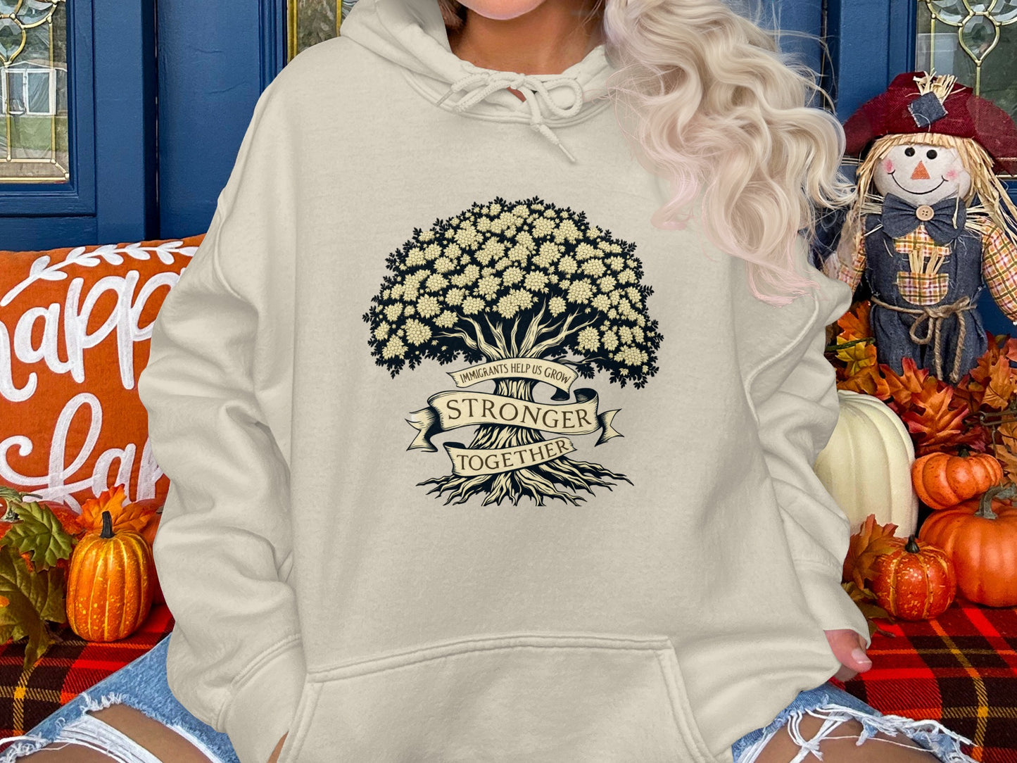Stronger Together Motivational Graphic Hoodie product
