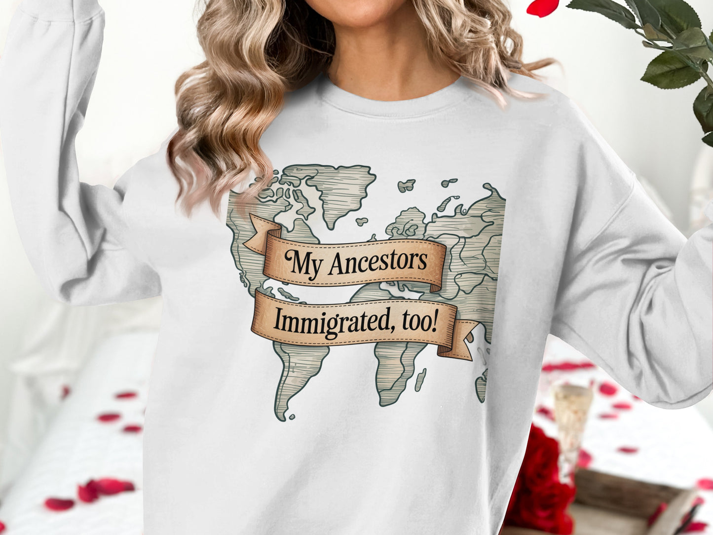 My Ancestors Immigrated Too World Map product type