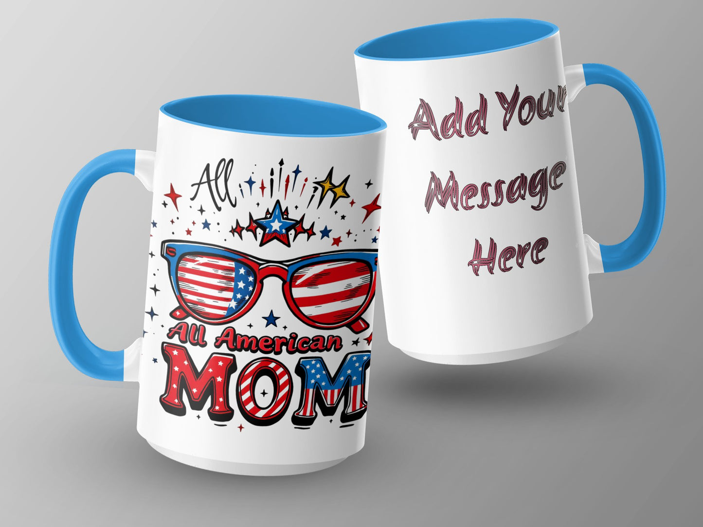 All American Mom Patriotic Mug Customizable Product
