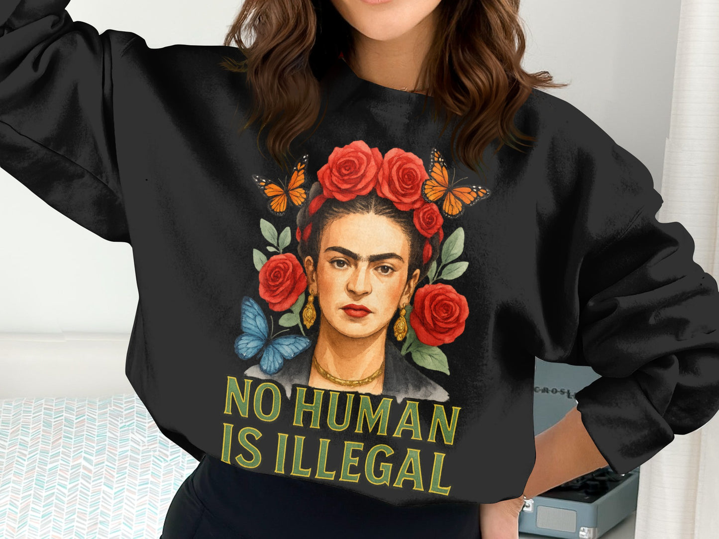 No Human Is Illegal Motivational Sweatshirt