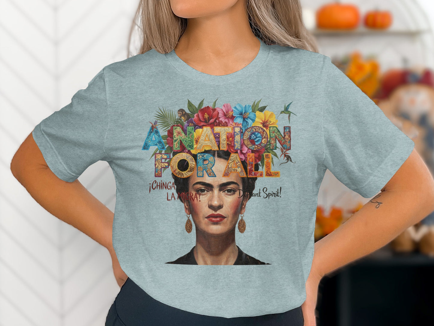 A Nation For All La Mariposa Art Graphic Tee product