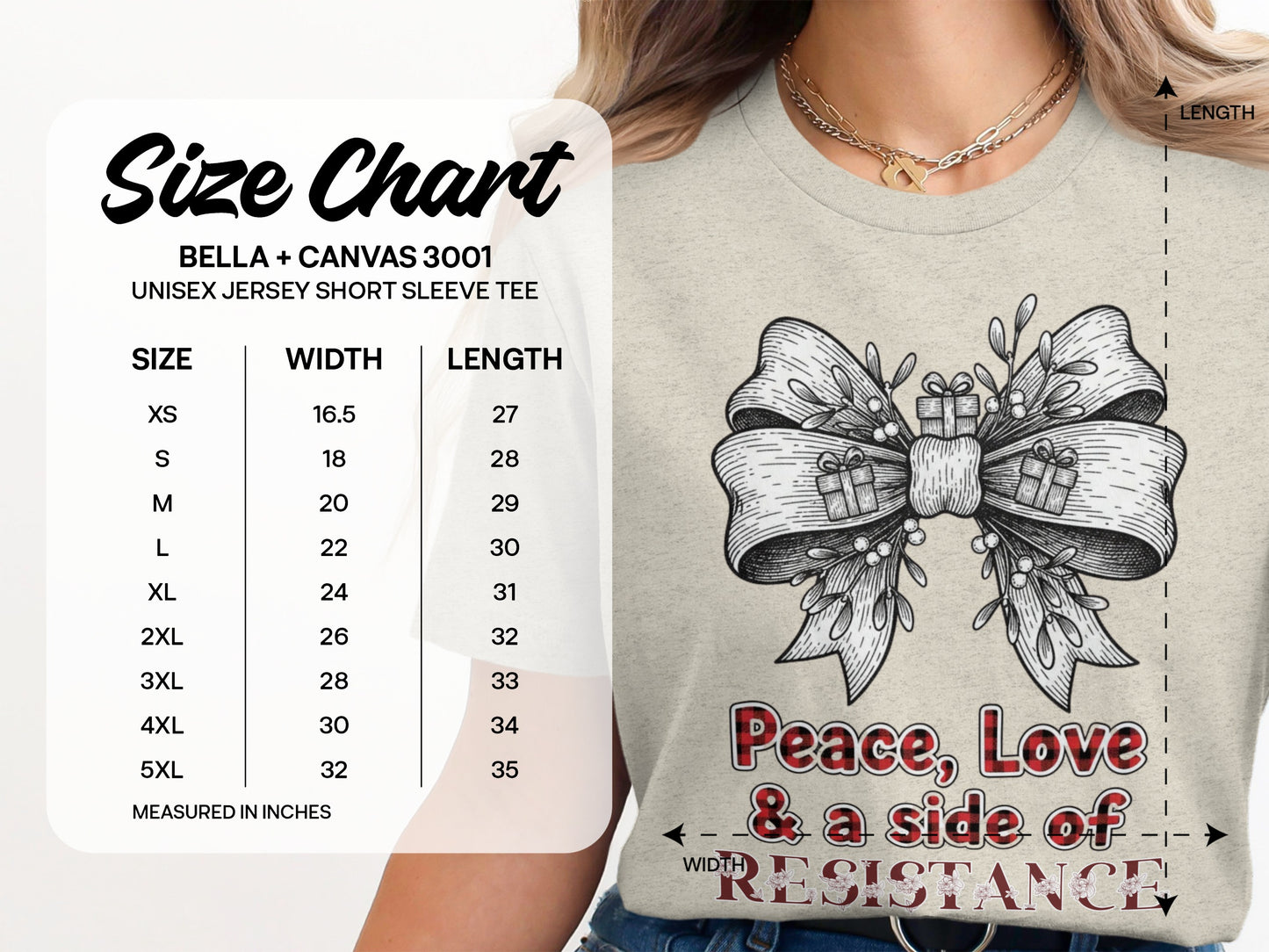Peace Love and a Side of Resistance Tee