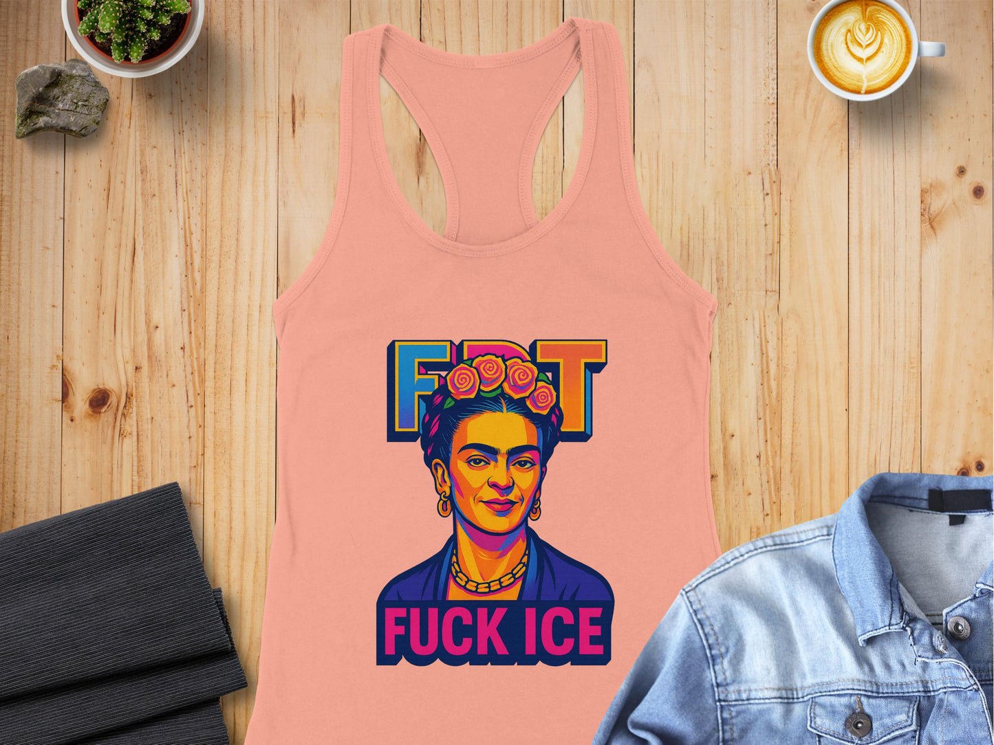 Frida F*ck ICE Racerback Tank Top product type
