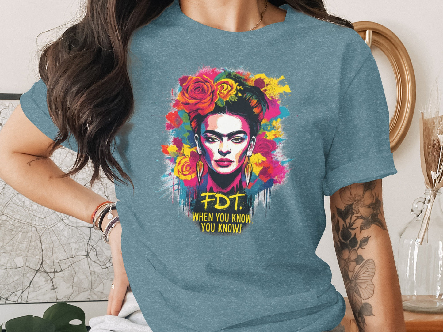 Colorful Artistic Portrait Graphic T shirt product type