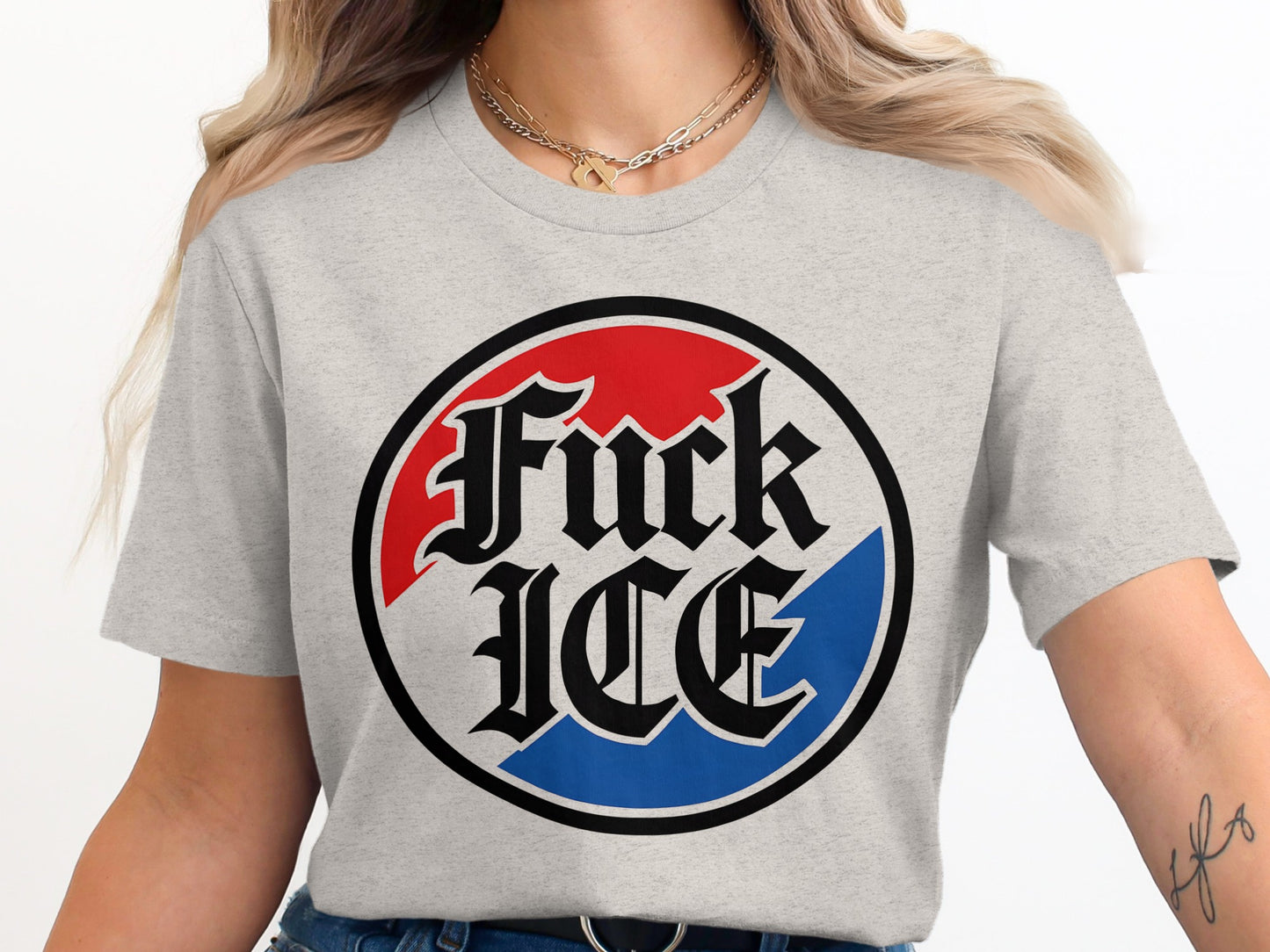 Bold Statement Fuck ICE Graphic Tee product