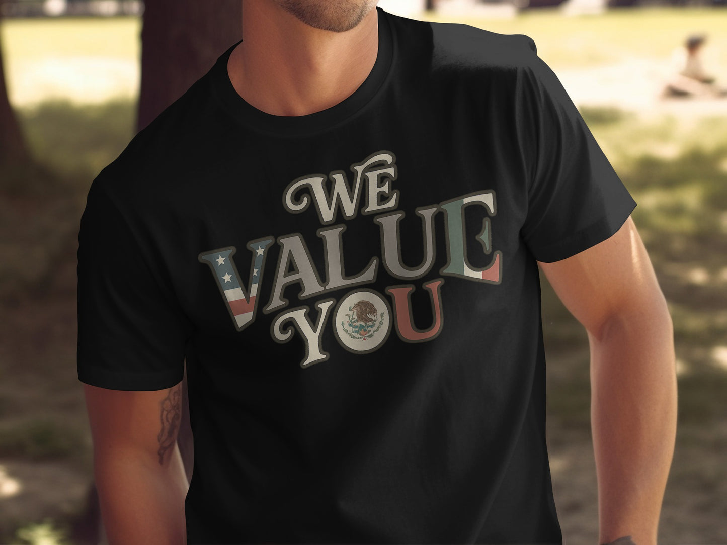 We Value You Graphic Design T-shirt product type