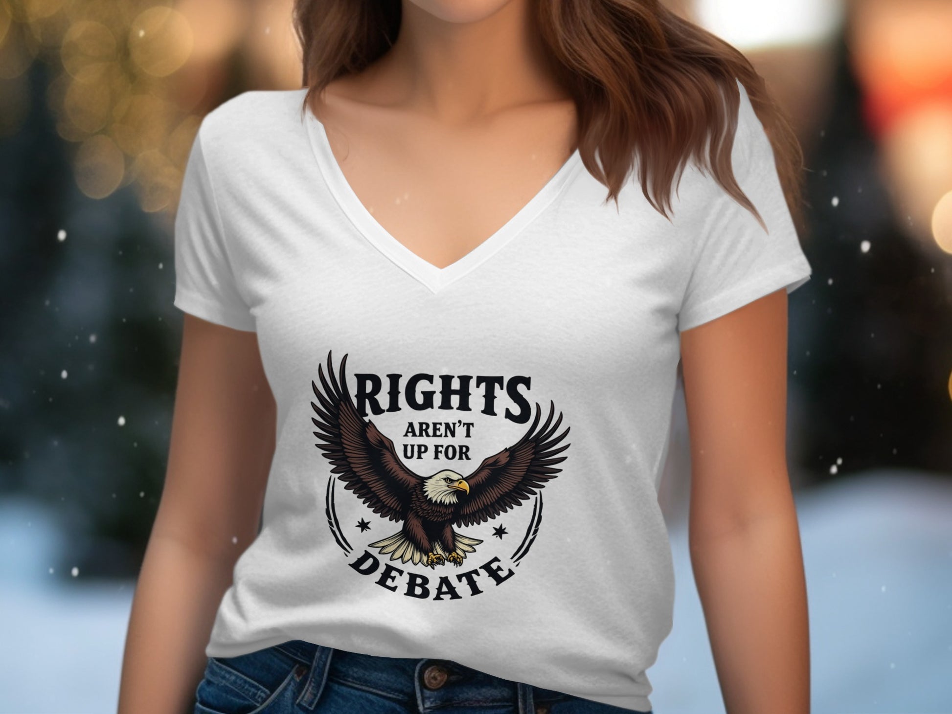 Rights Aren't Up For Debate Eagle Graphic T-shirt product