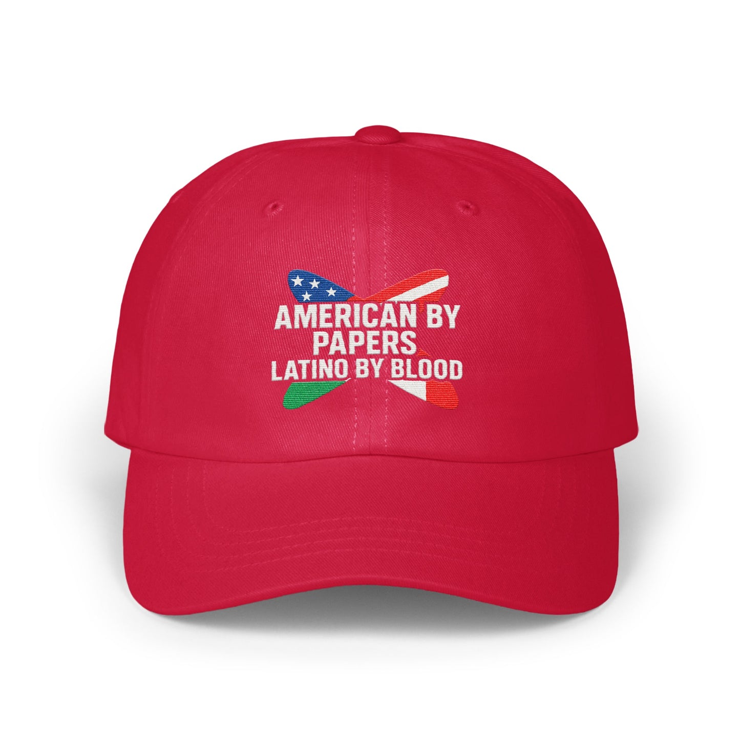 American By Papers Latino By Blood Red Cap product