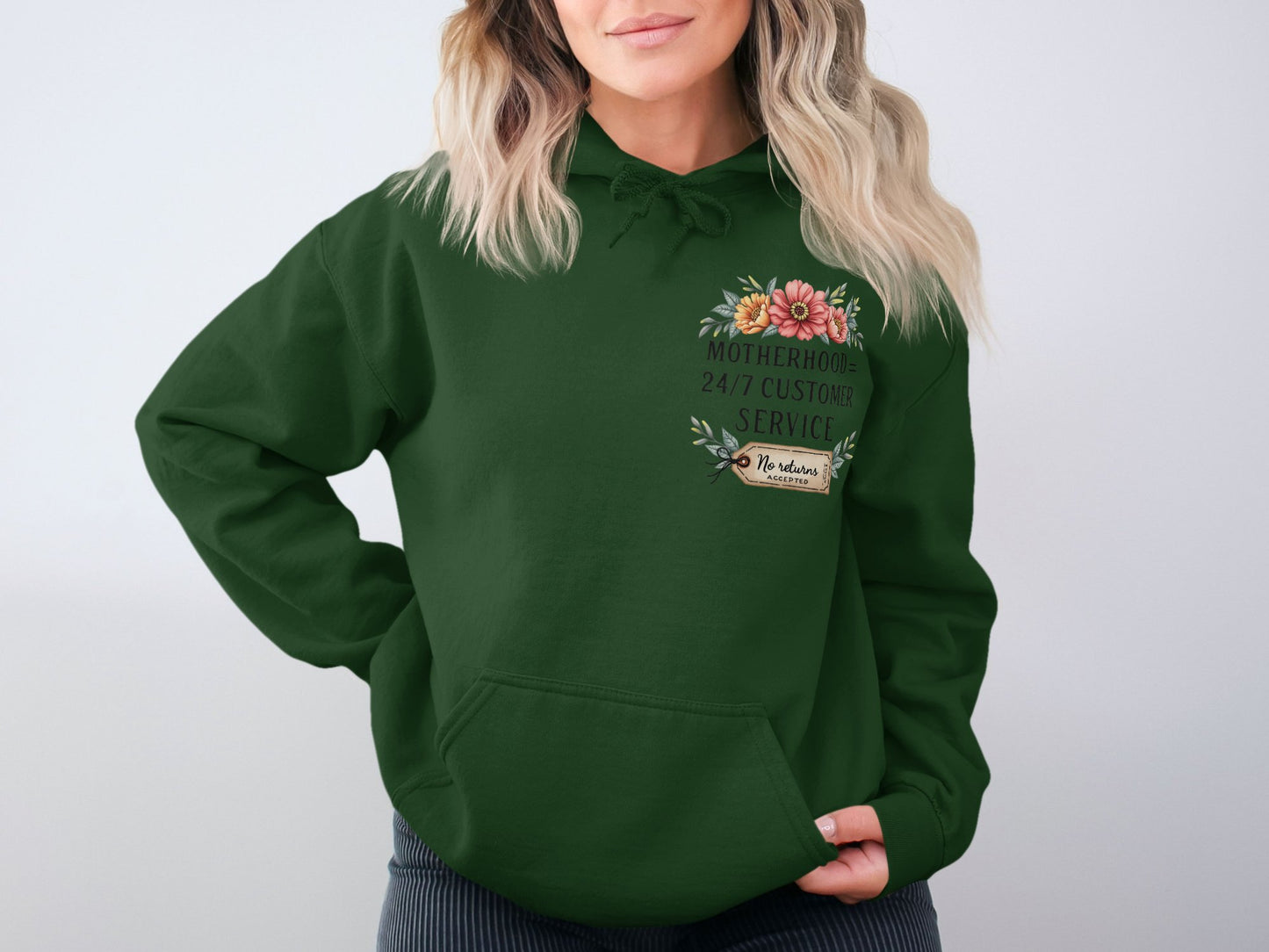 Motherhood 24/7 Customer Service Hoodie product type