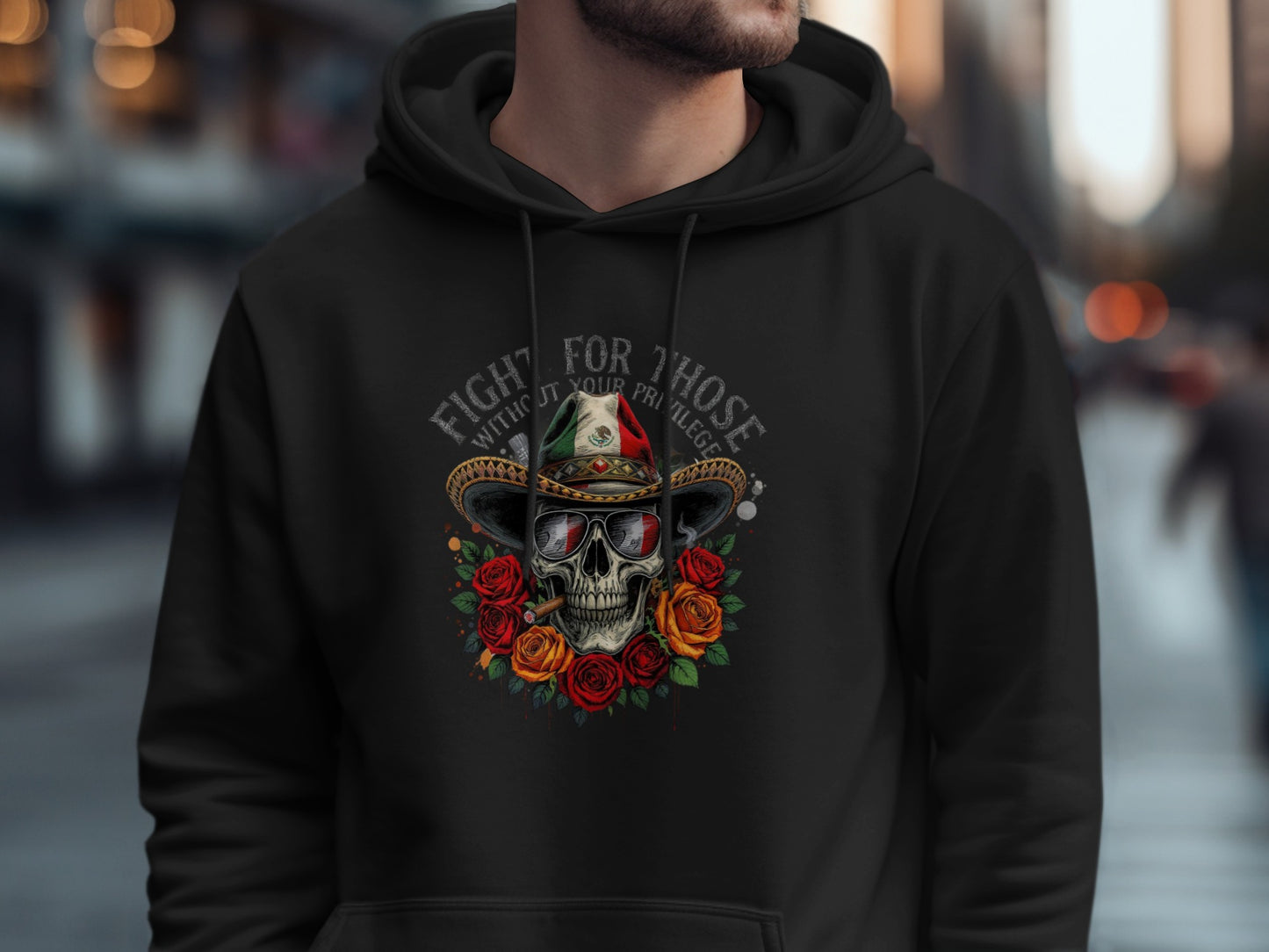 Fight for Those Skull Roses Graphic Hoodie product