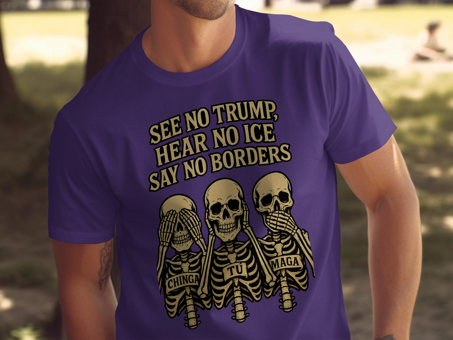 See No Trump Hear No Ice Say No Borders product type