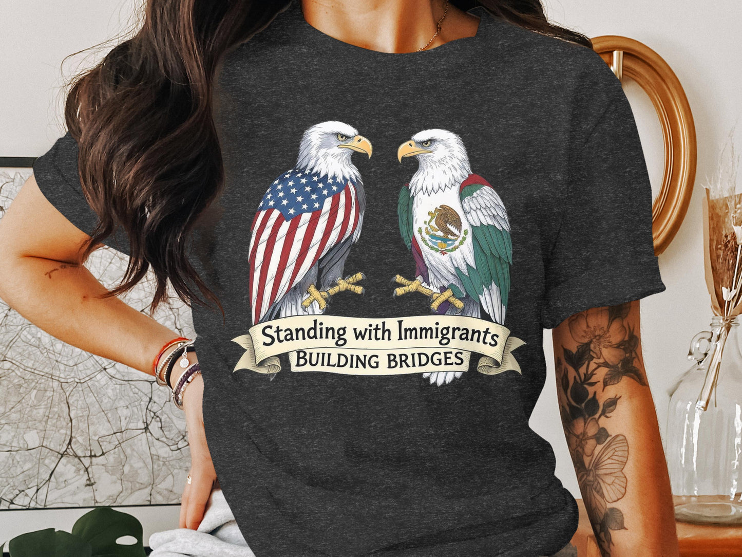 Standing with Immigrants Building Bridges t-shirt product