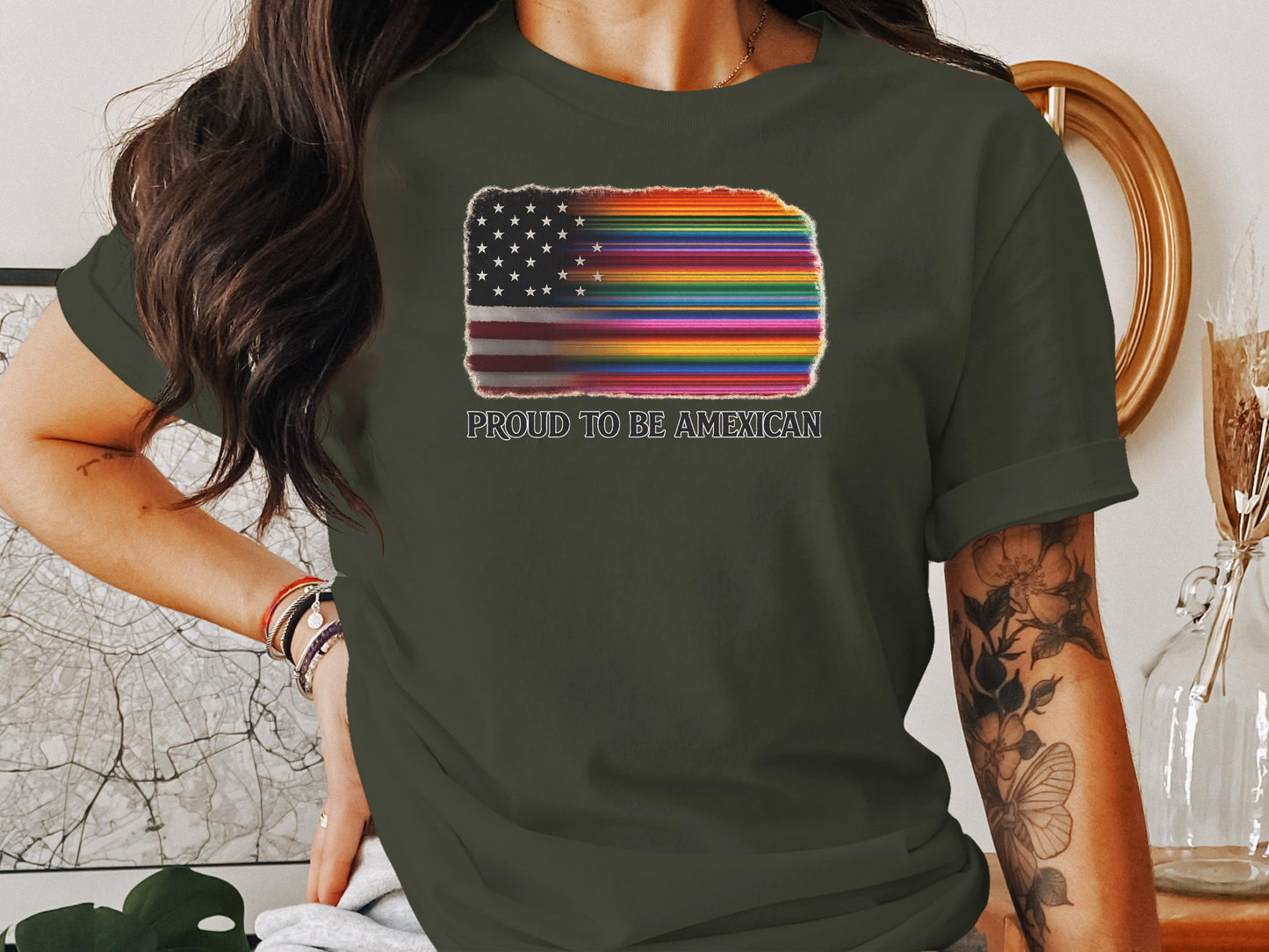 Proud to Be American Flag Graphic T-Shirt product