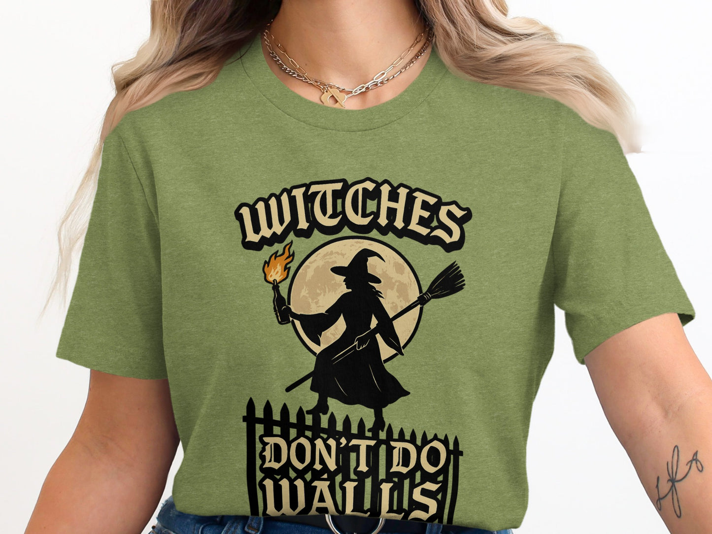 Witches Don't Do Walls Halloween Themed Shirt product
