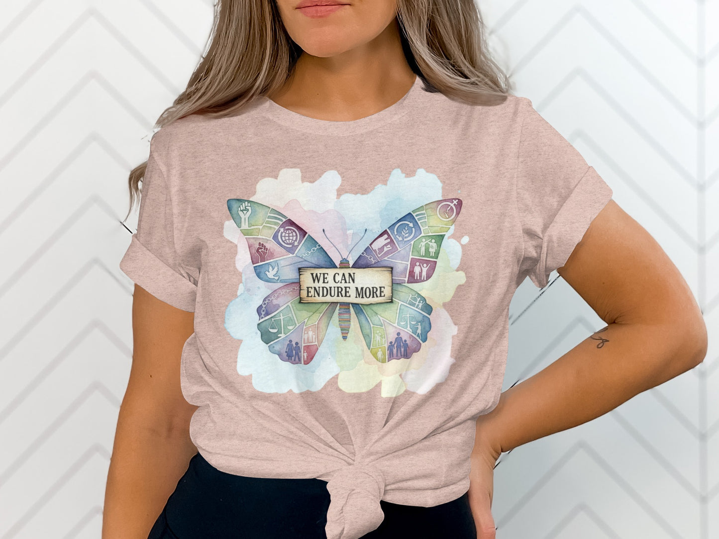 Inspirational We Can Endure More Butterfly T-Shirt Product