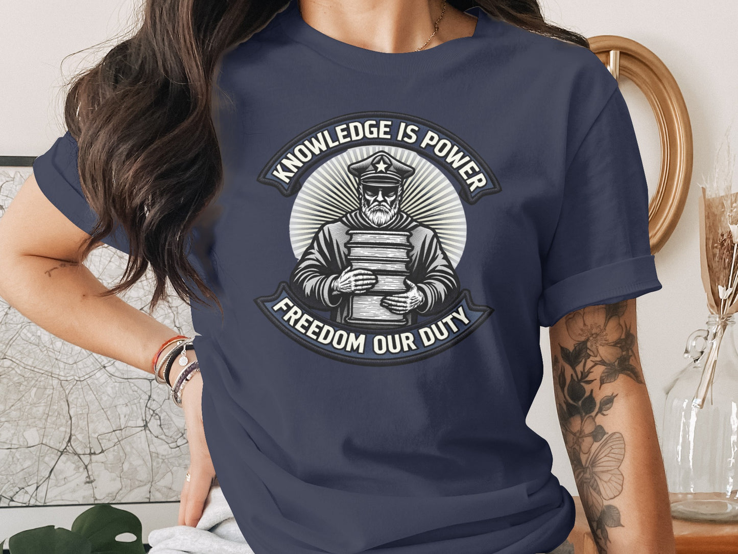 Knowledge Is Power Freedom Our Duty T-shirt