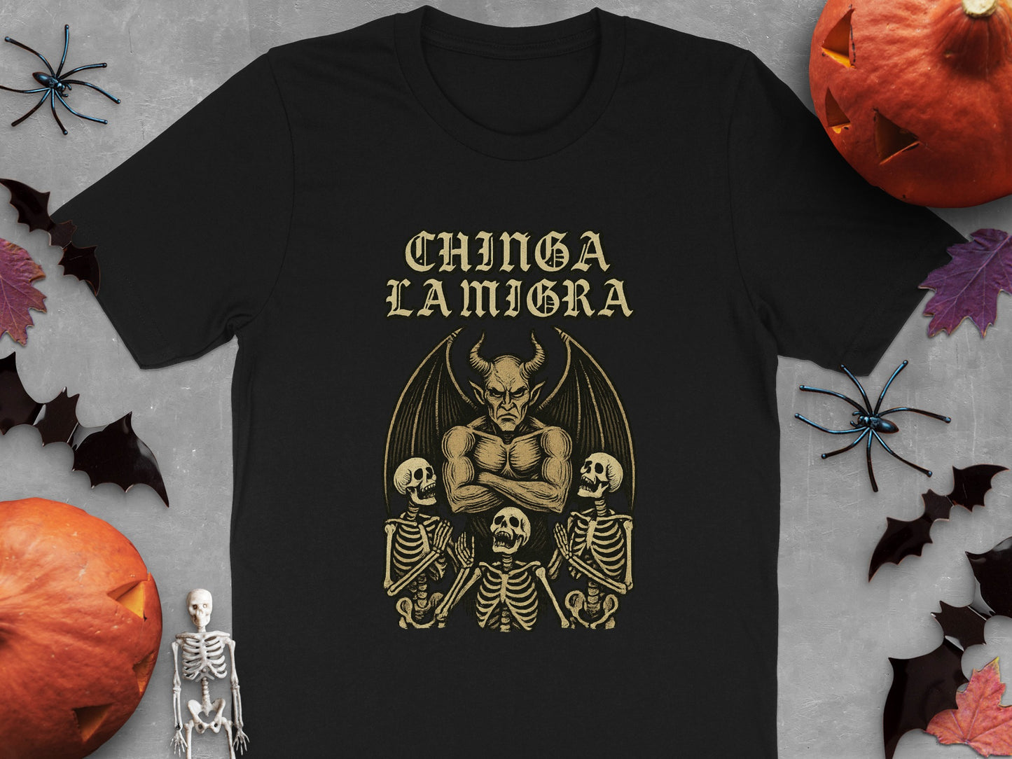 Chinga La Migra Skeletons Halloween Themed product type