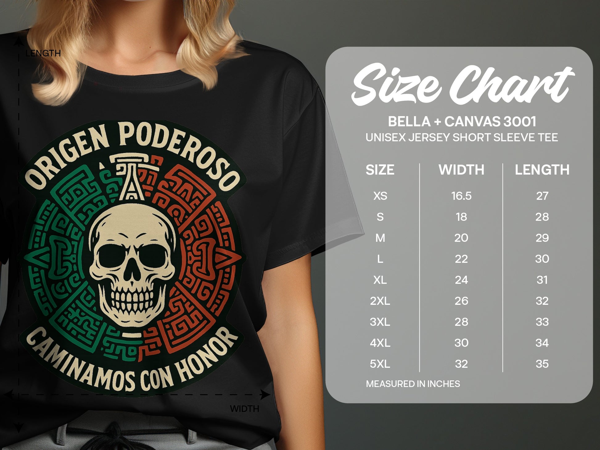 Origen Poderoso Caminamos Con Honor Graphic Tee product