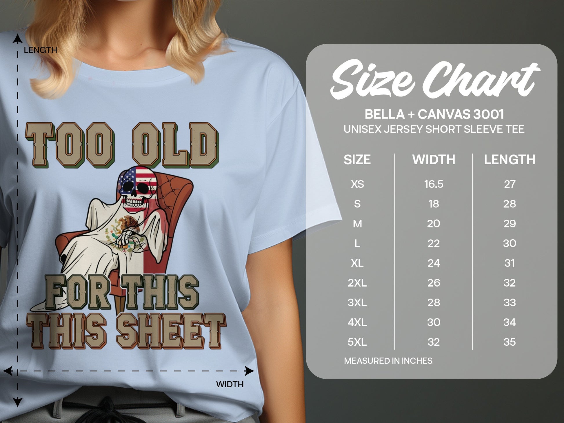 Too Old For This This Sheet Shirt product
