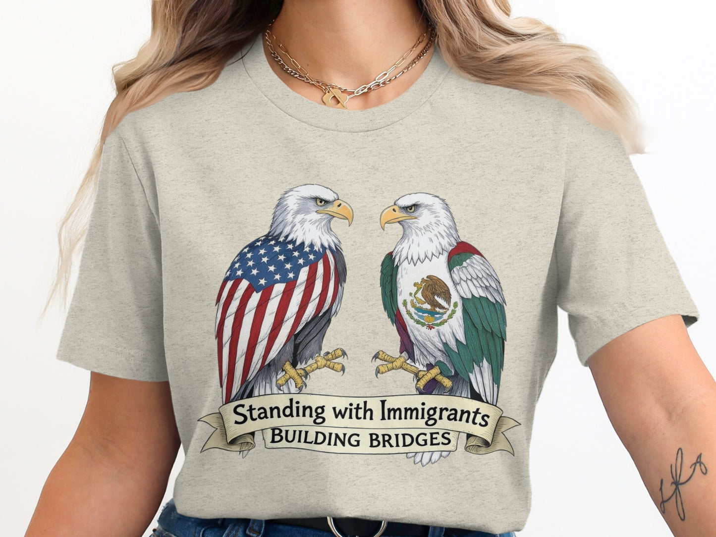 Standing with Immigrants Building Bridges shirt product