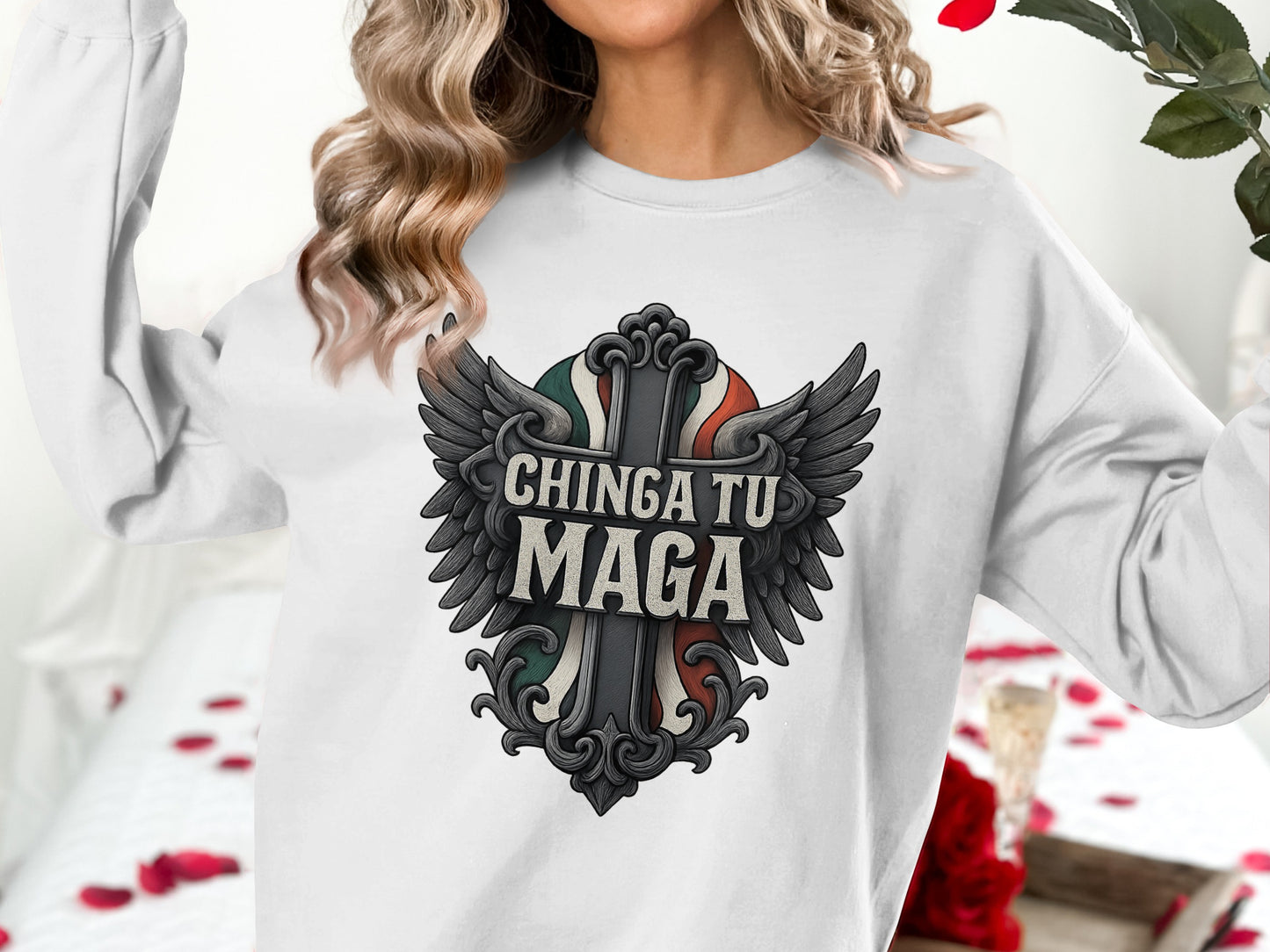 Stylish Chinga Tu Maga Graphic Long Sleeve product