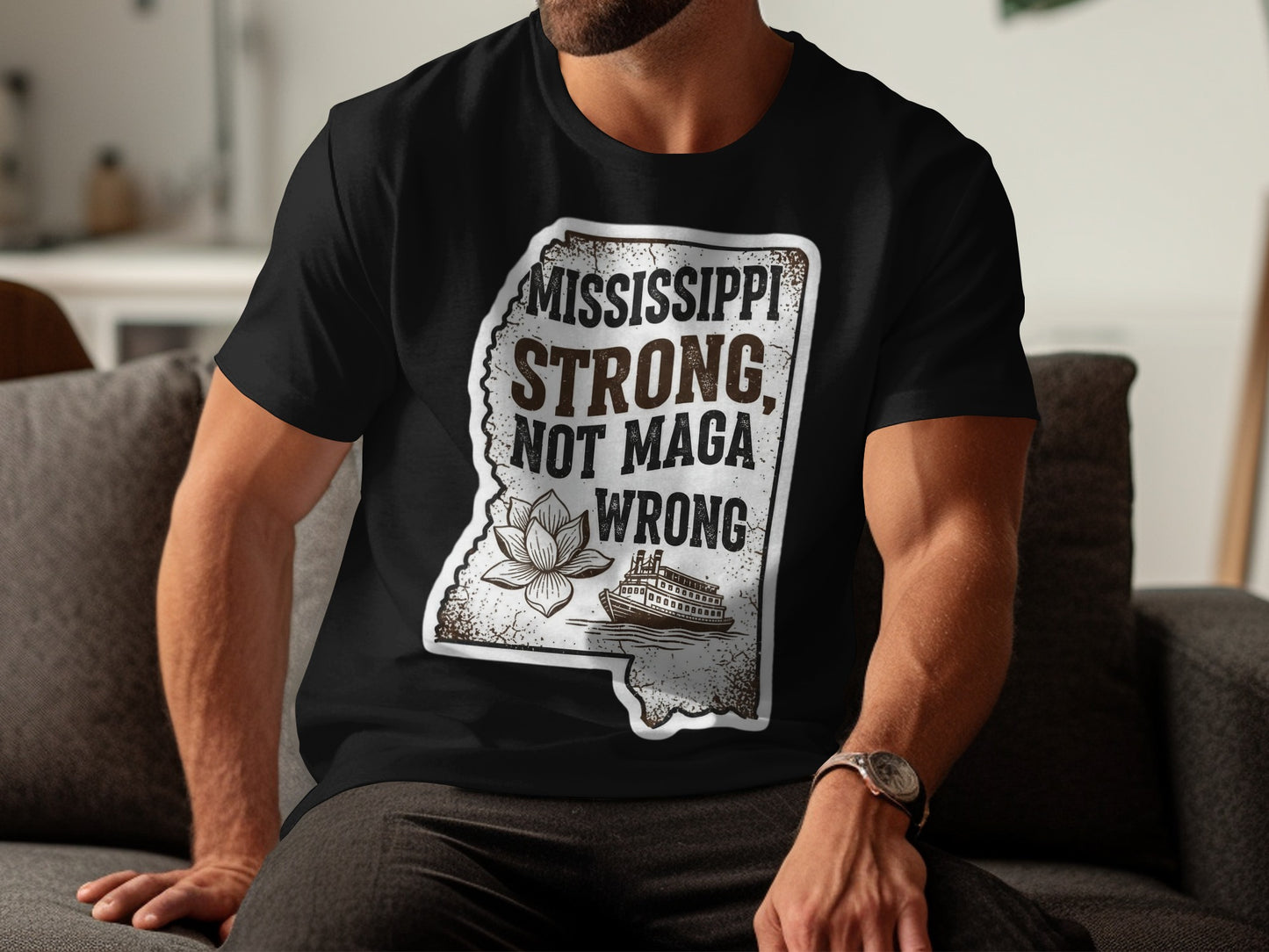 Mississippi Strong Not MAGA Wrong T-Shirt product