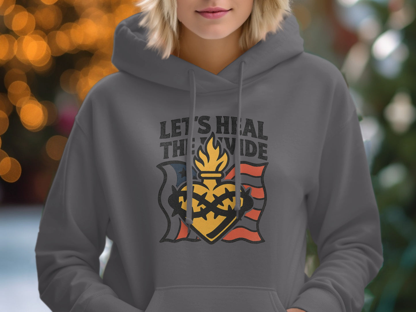 Let's Heal The Divide Printed Hoodie product