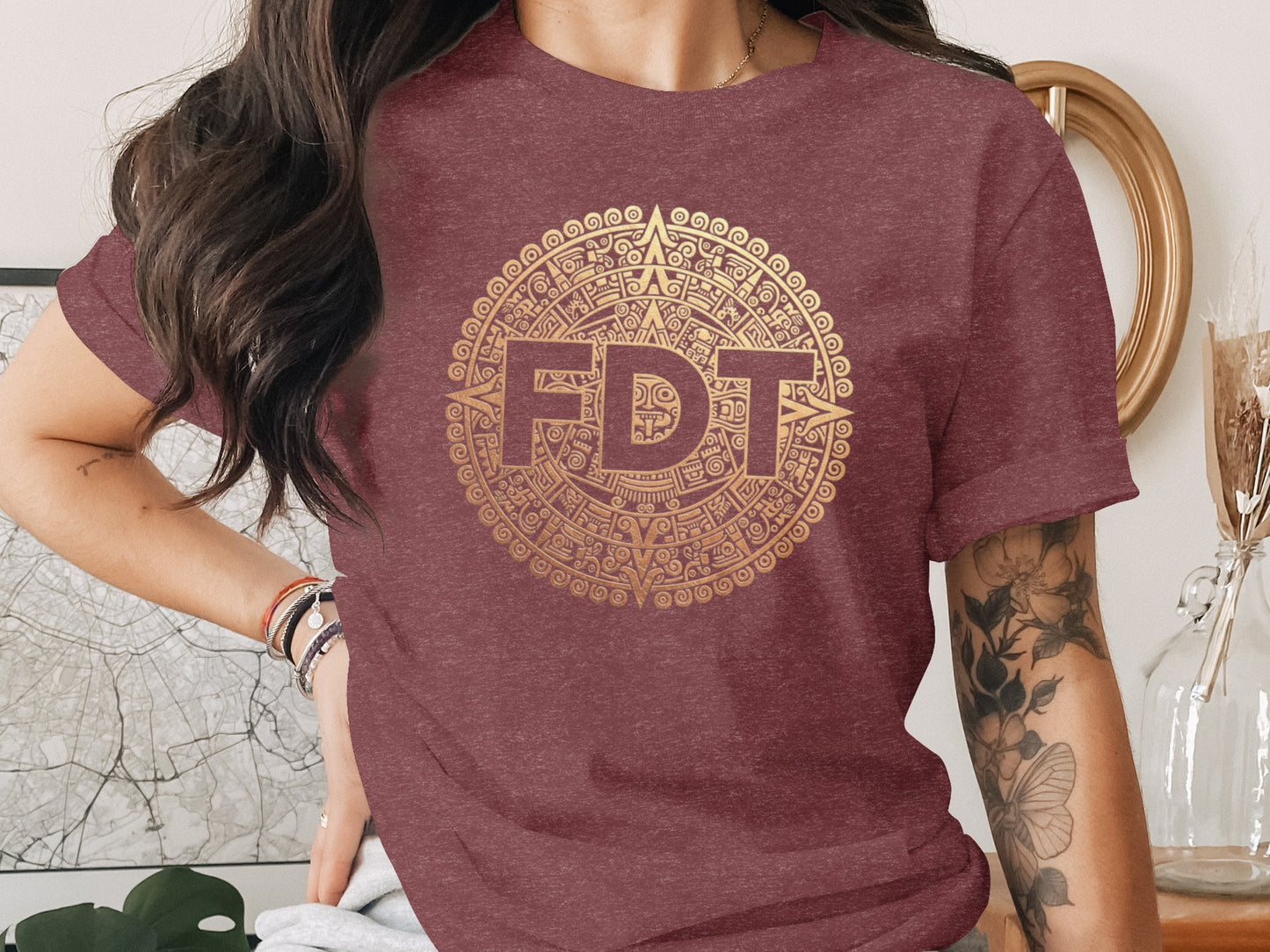 Vintage Graphic Tee with Intricate Design product type