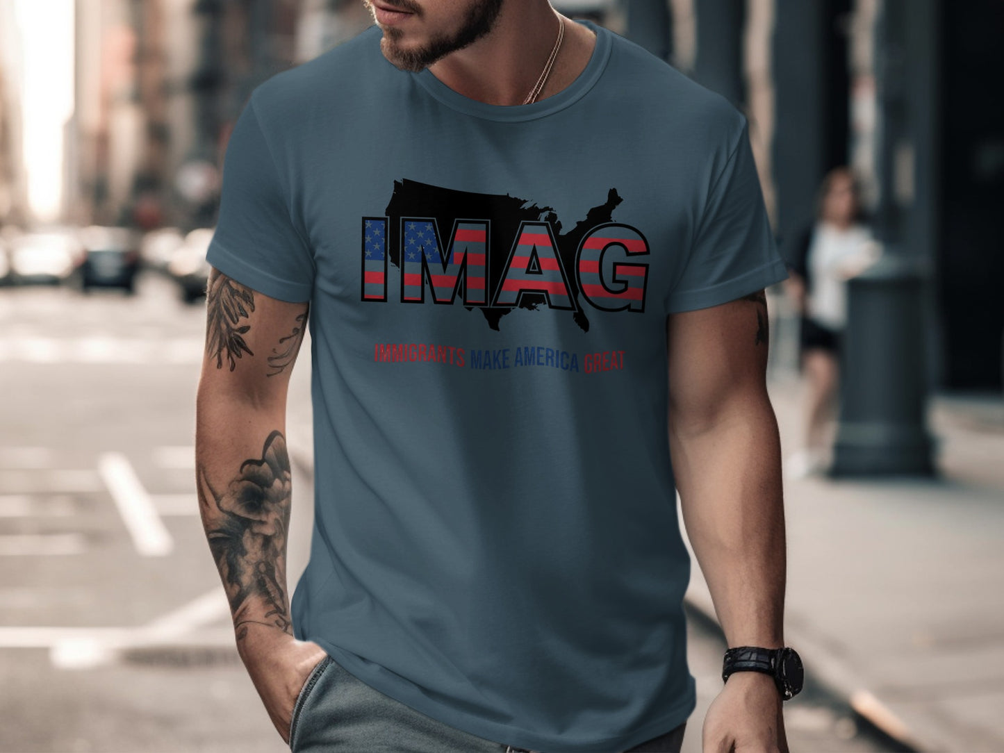 Immigrants Make America Great Map Design product