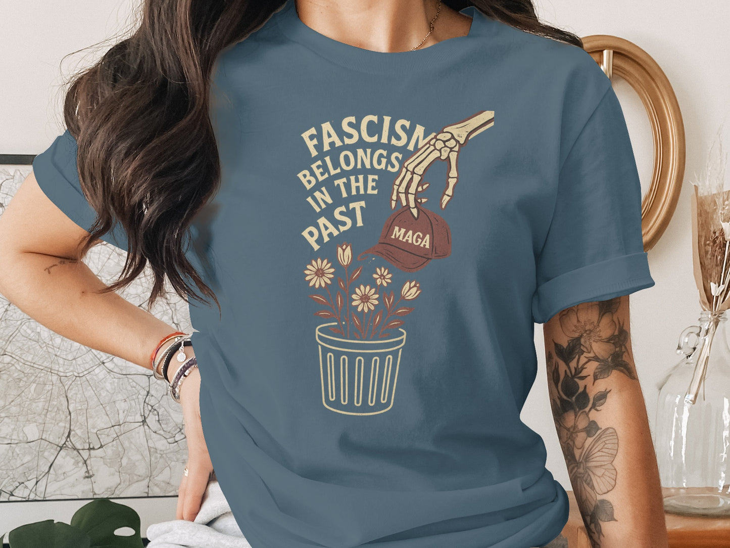 Fascism Belongs In The Past Graphic T-Shirt product type