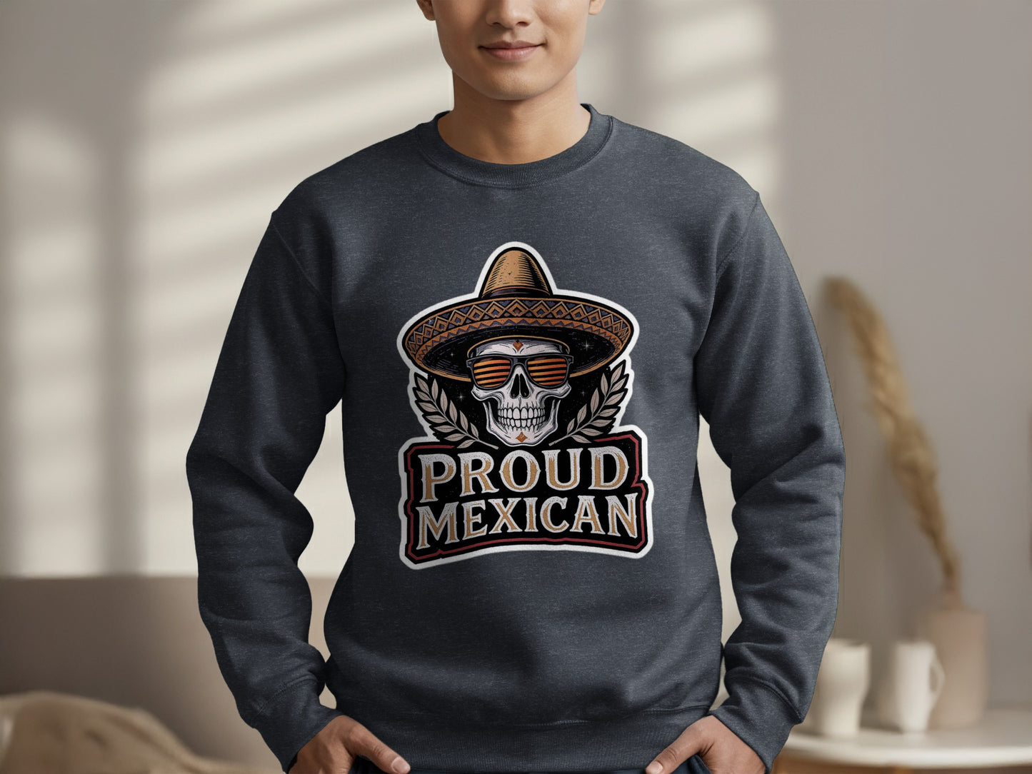 Proud Mexican Skull Graphic Sweatshirt product
