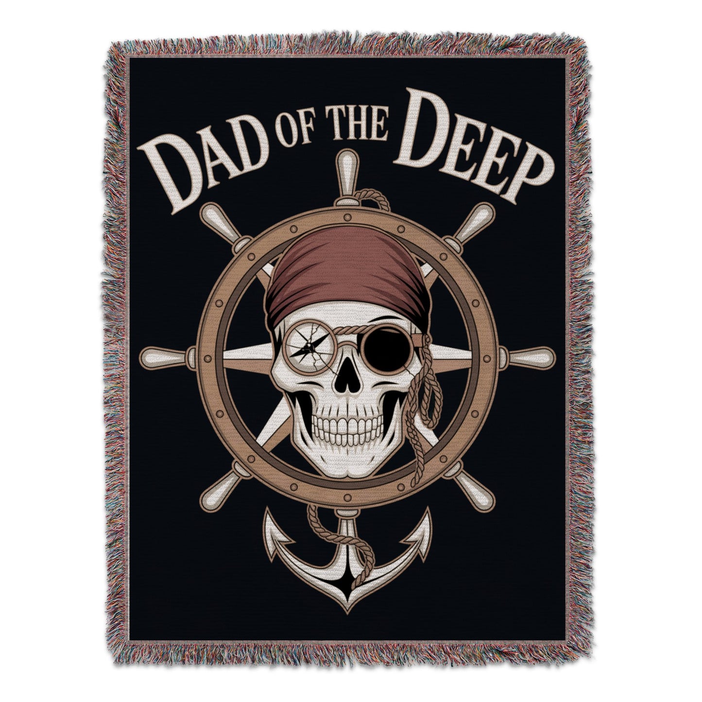 Dad of the Deep Pirate Themed Blanket product