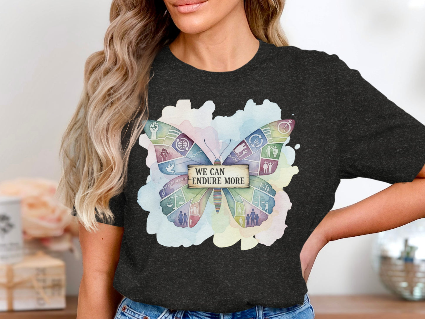 Butterfly Graphic We Can Endure More T-Shirt product type