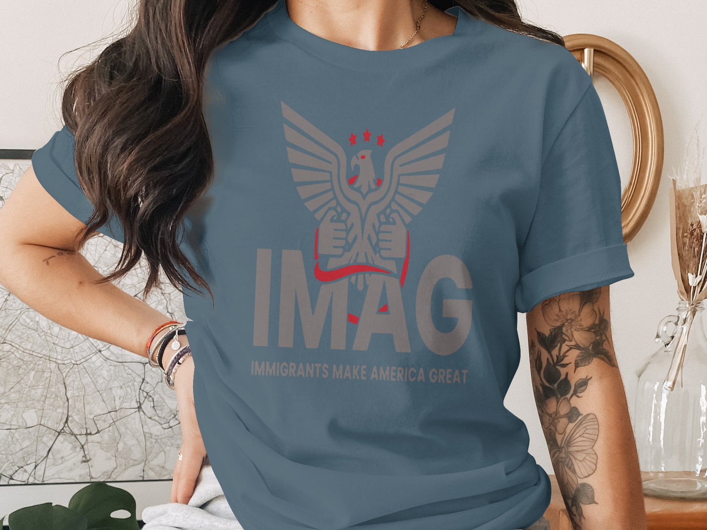 Immigrants Make America Great Graphic T-Shirt Product