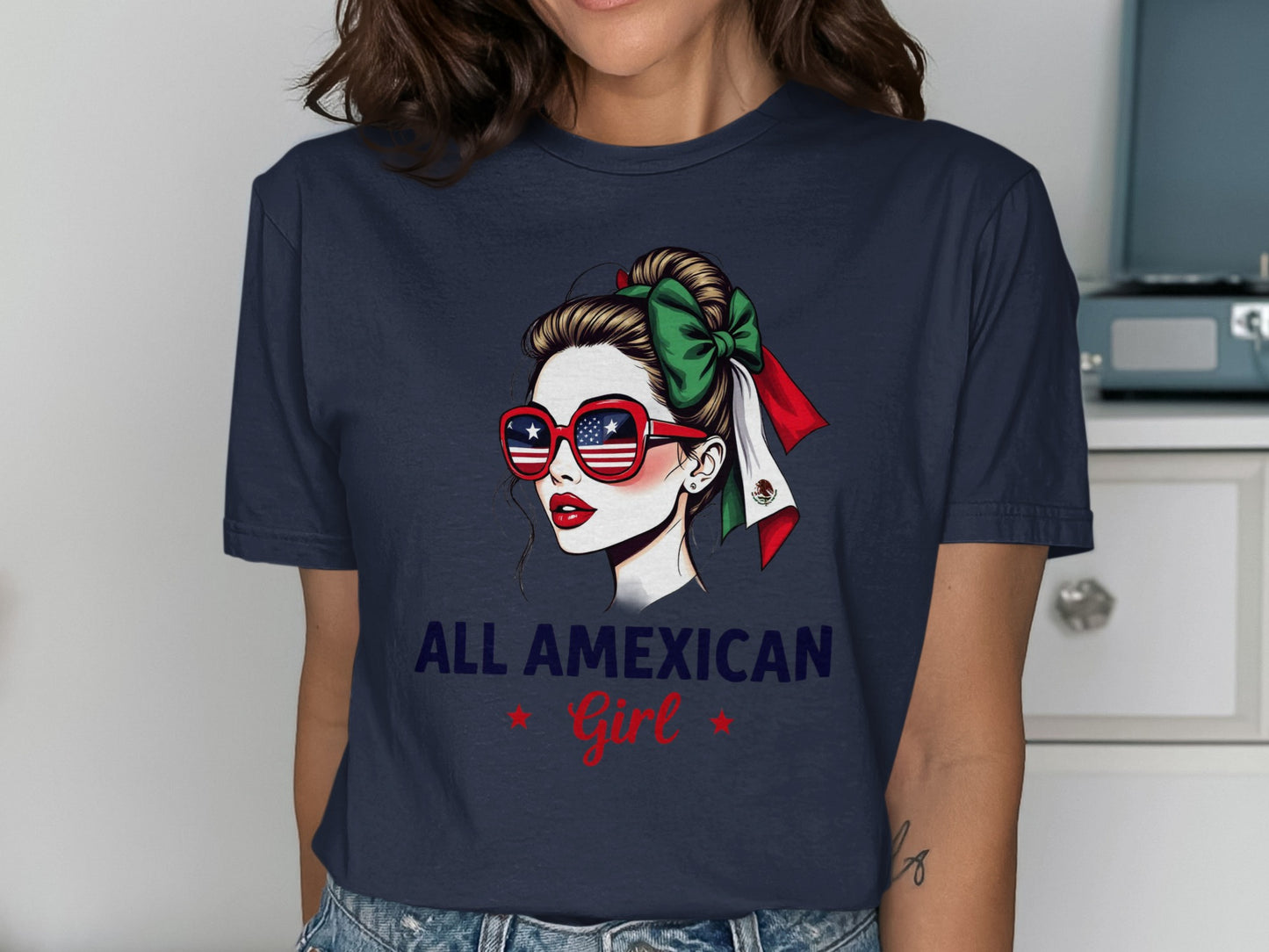 All Amexican Girl Graphic Tee Shirt product type