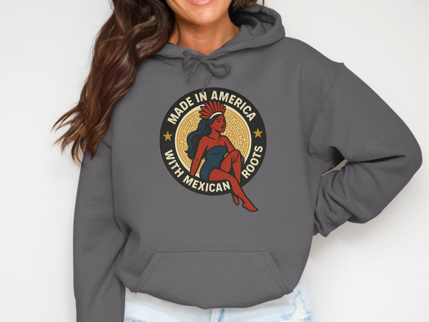 Made in America with Mexican Roots Graphic Hoodie product