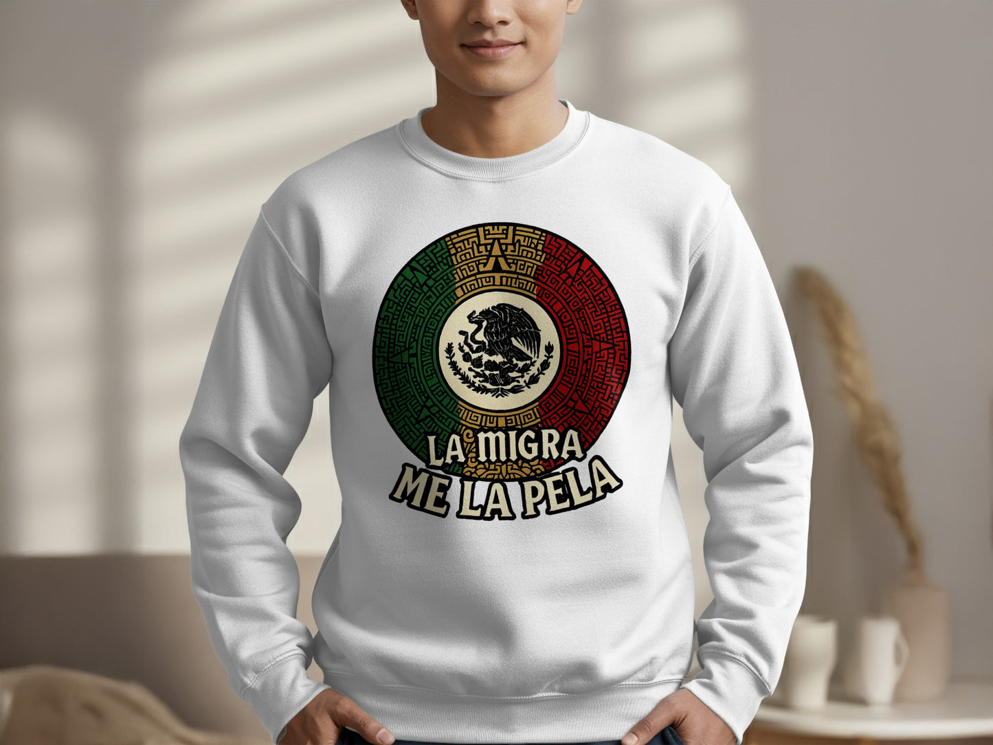 La Migra Me La Pela Mexican Pride Sweatshirt product