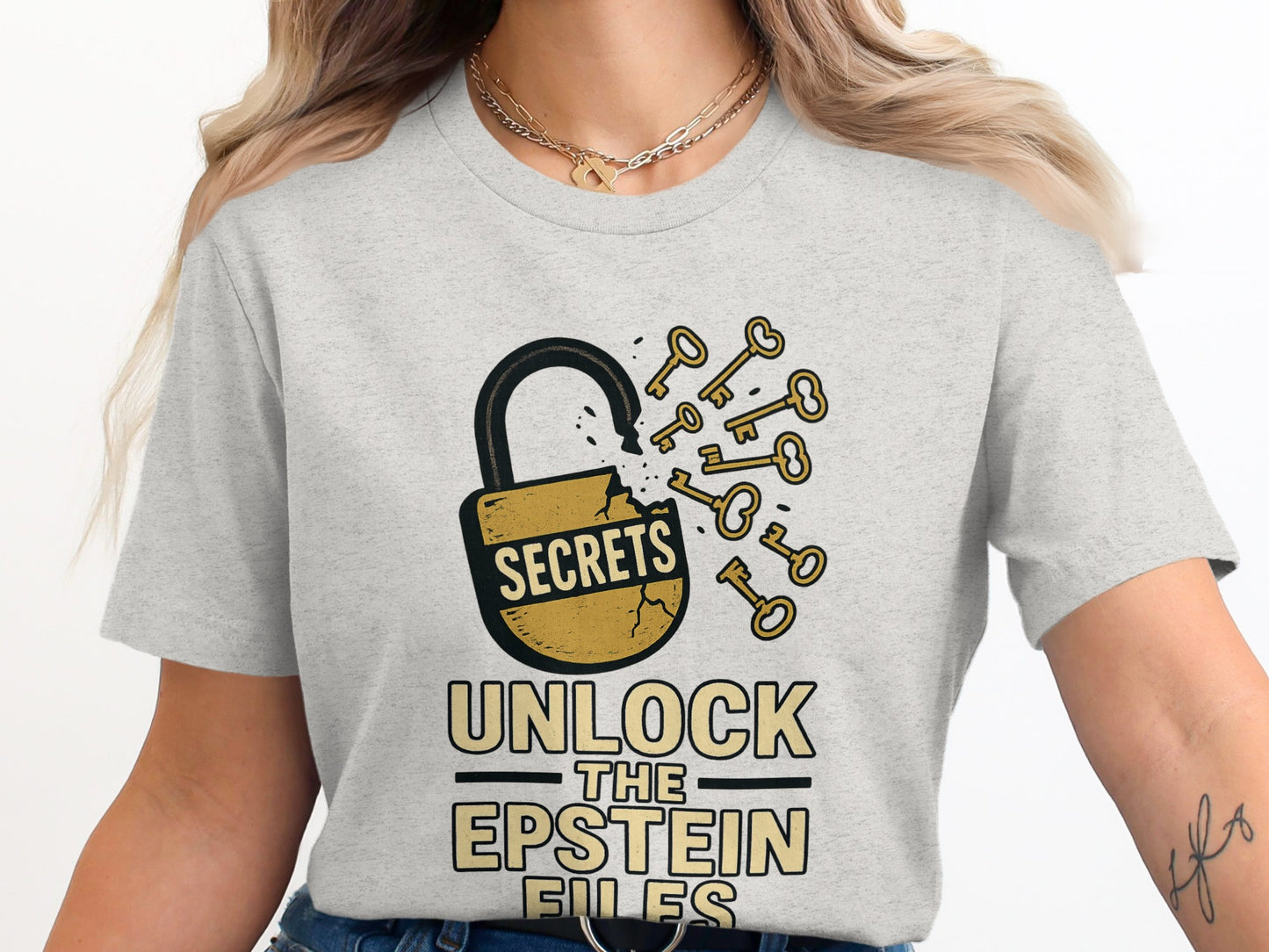 Unlock The Epstein Files Secrets Graphic Tee product