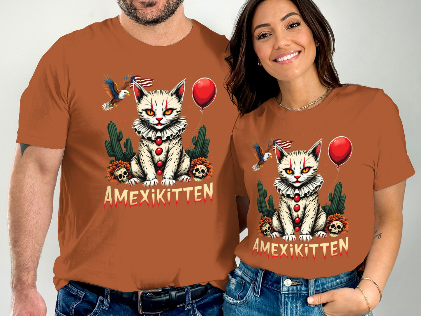 Amexikitten Art Shirt with Cactus and Birds Design product type