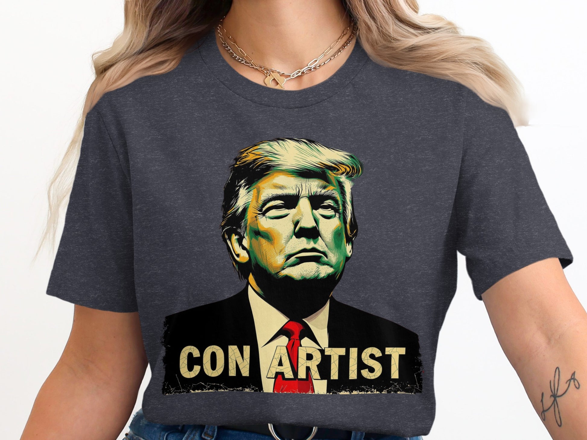 Expertly Designed Con Artist Graphic T-Shirt product