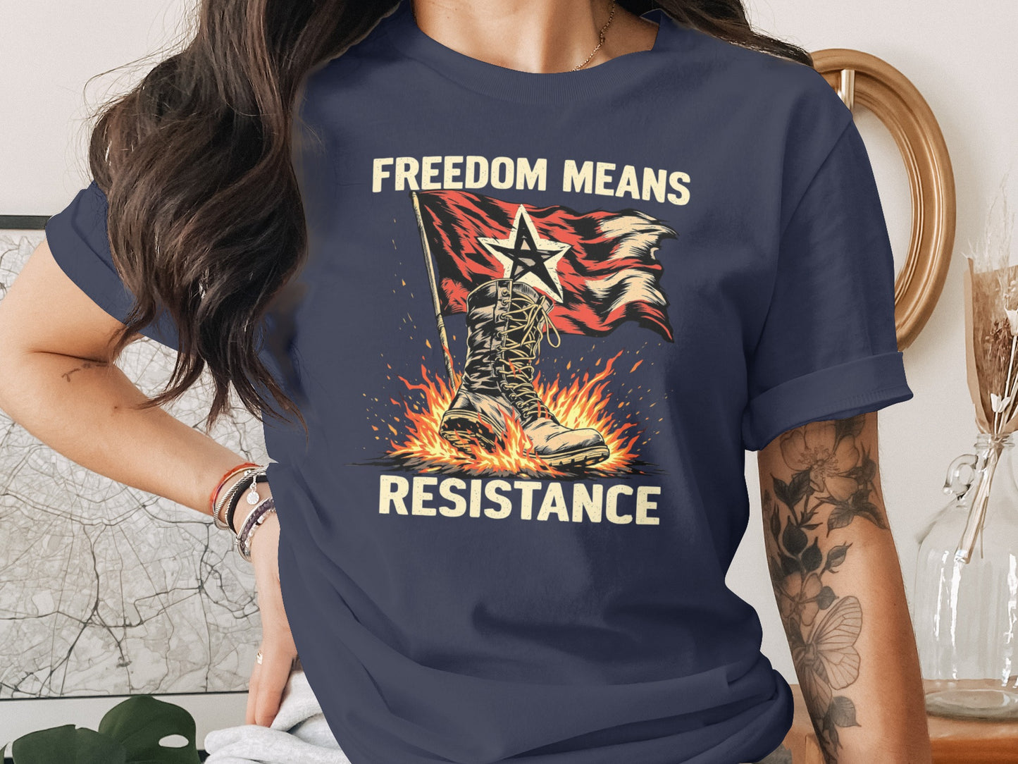 Freedom Means Resistance Graphic T-shirt