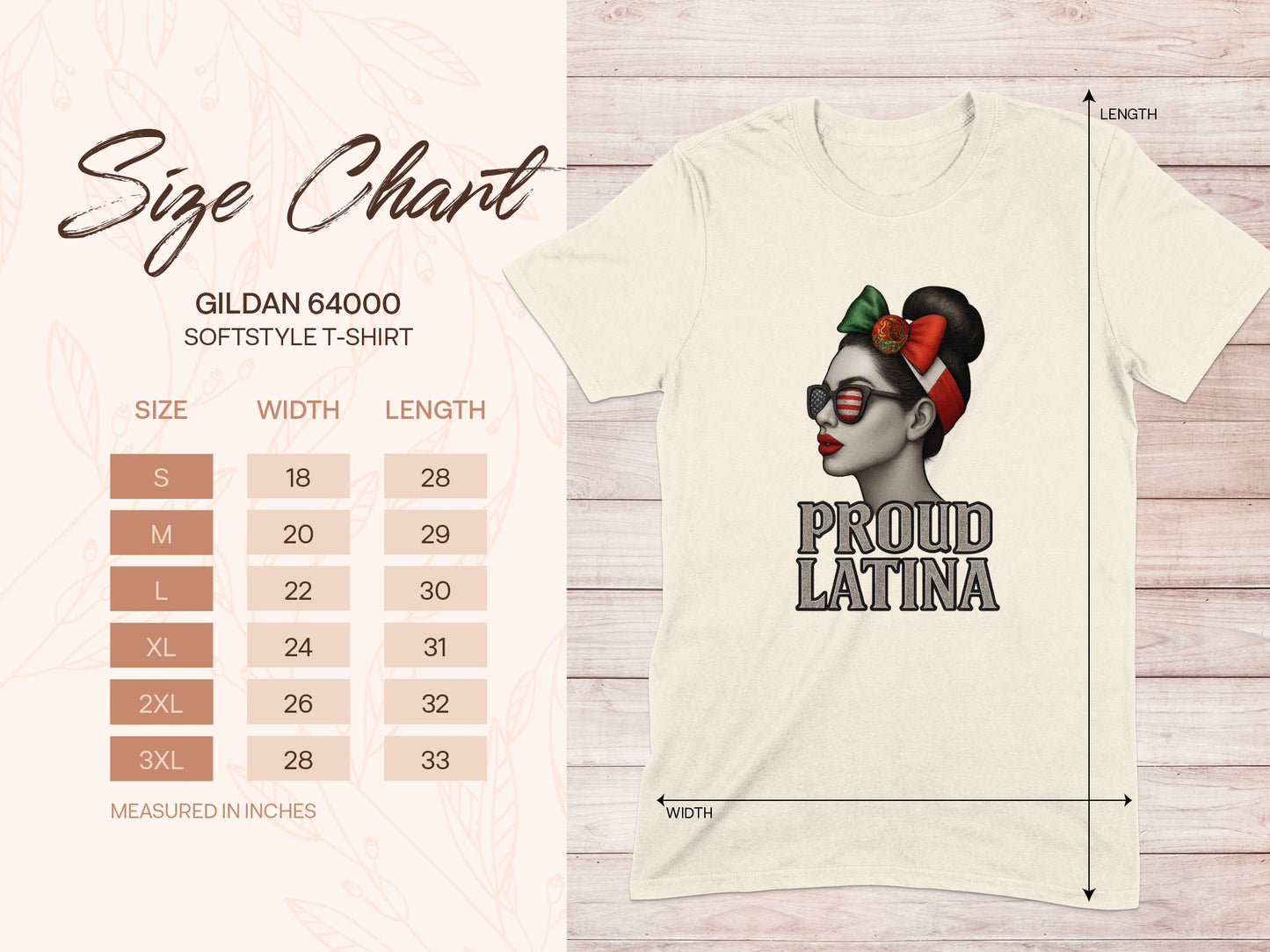 Proud Latina Graphic T-Shirt Illustrated Product Type
