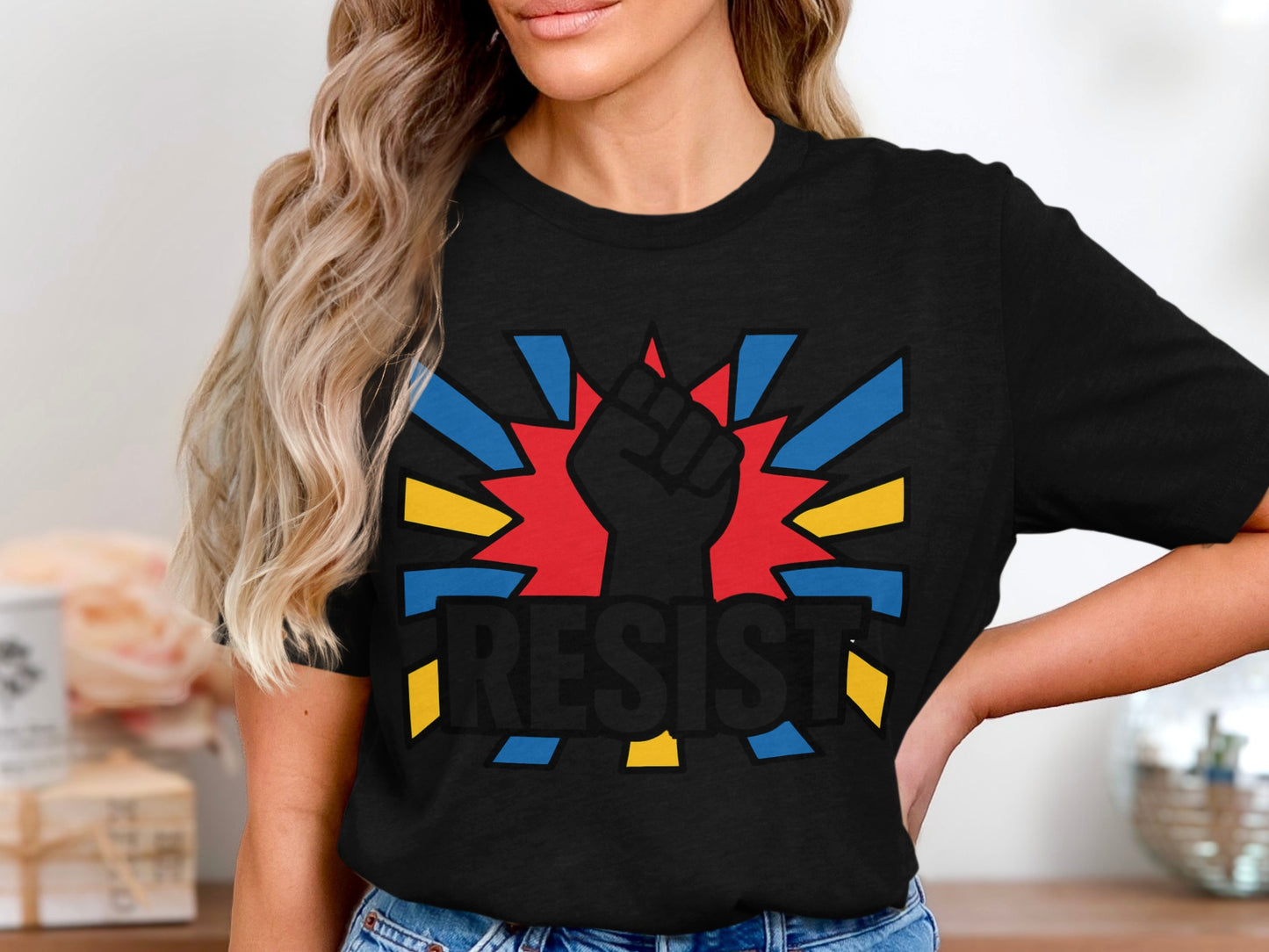 Resist Fist Graphic T-Shirt Bold Protest Statement product